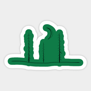 Evergreen Moon Sticker